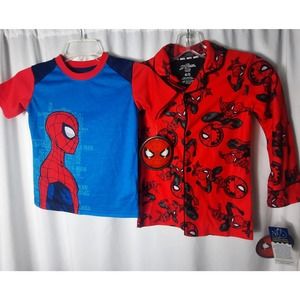 Spiderman 2 Sleep Shirts Only summer winter NEW